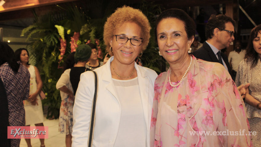 Lorraine Nativel, 2ème vice-présidente, et Huguette Bello, présidente de la Région