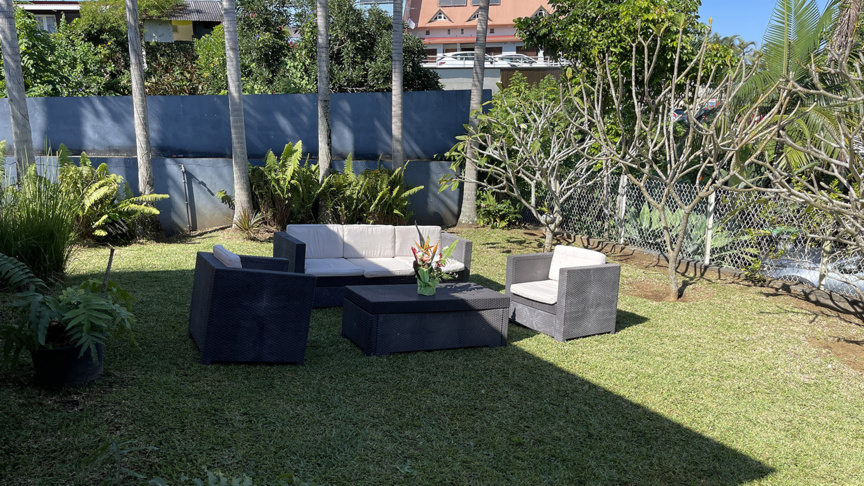 Un jardin aménagé pour la détente...