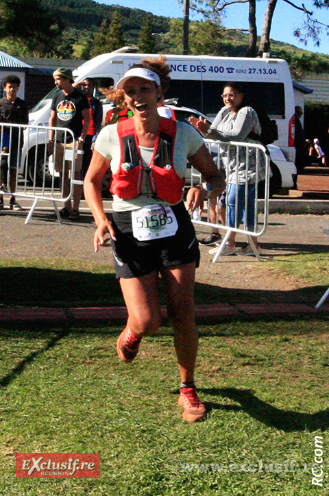 Sandrine Hoareau particulièrement contente de sa course Sandrine Hoareau particulièrement contente de sa course