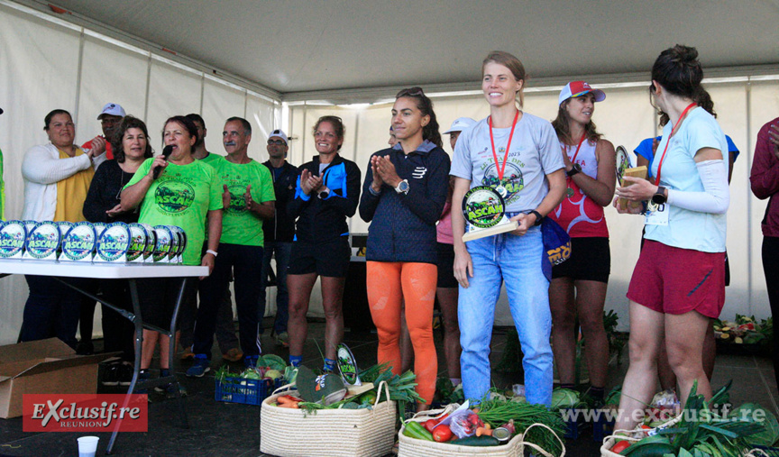 Le podium des féminines Le podium des féminines