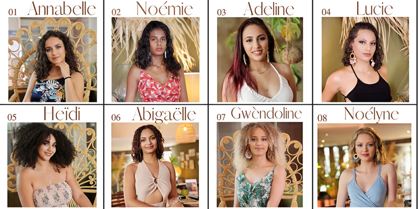 Les 8 candidates Miss Salazie 2023