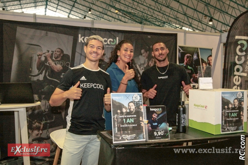 Keep Cool ne pouvait ne pas être présent. Ici avec Roxane Pausé, la capitaine du SDO Volley-Ball