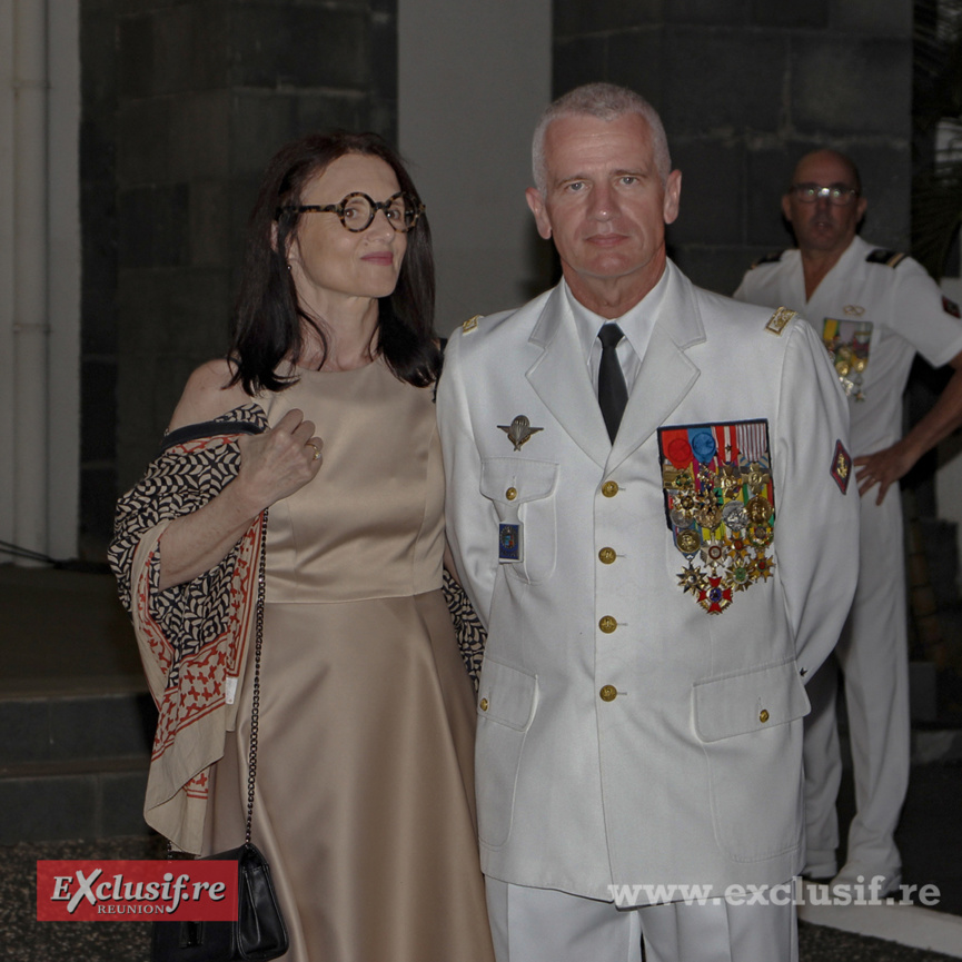 Le général Laurent Cluzel et son épouse