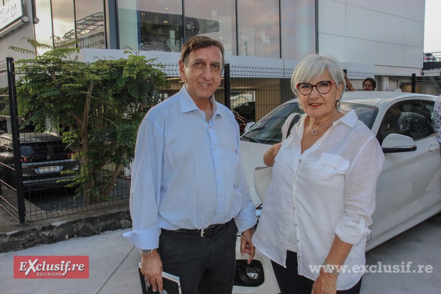 Aziz Patel, content de rencontrer Michèle Mouton