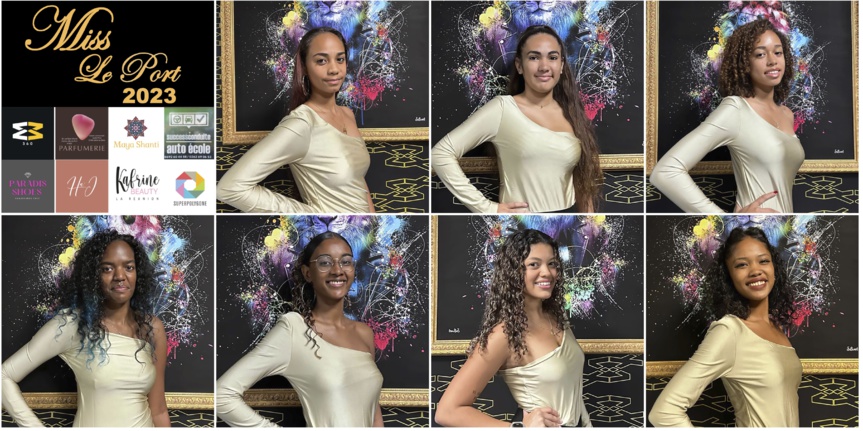 Les 7 candidates Miss Le Port 2023 Les 7 candidates Miss Le Port 2023