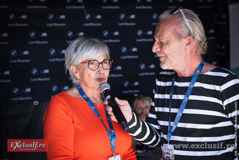 Michèle Mouton au micro de Vincent Domenichini