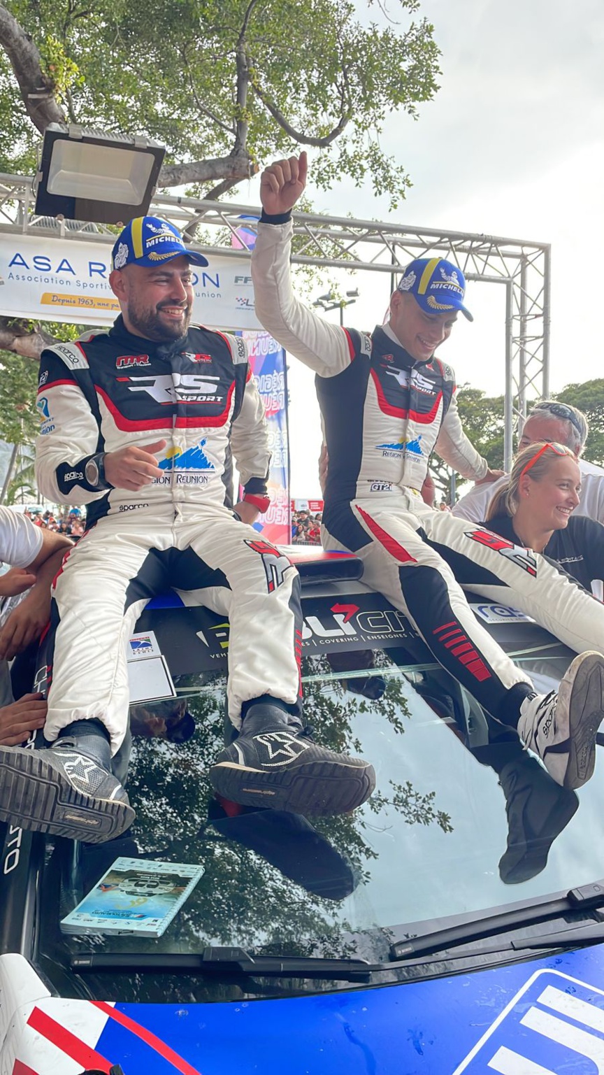 Franck Le Floch et Réhane Gany, équipage vainqueur du Tour Auto de La Réunion 2023