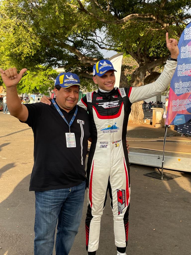 Sabir Gany, le père, vainqueur du Tour Auto en 1989 et en 2002, avec son fils Réhane, vainqueur du Tour Auto 2023, soit 34 ans après!