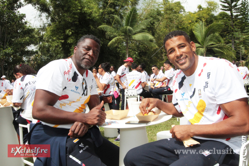 Des basketteurs étaient également présents Des basketteurs étaient également présents