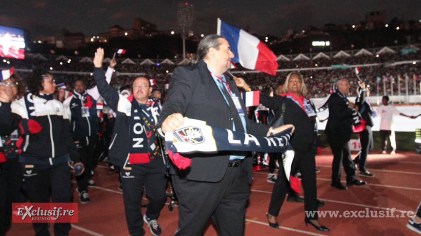 Stéphane Mouezy du CROS dans le défilé inaugural