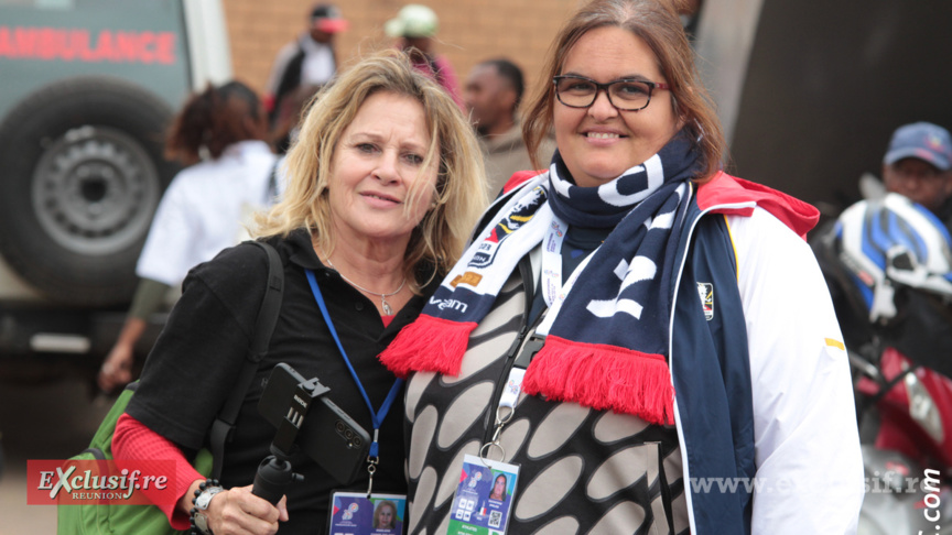Marlène Chane See Chu ancienne marathonienne et Emeline Duchateau, de la délégation Athlétisme