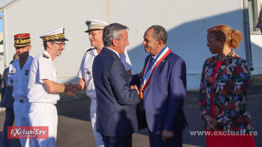 Avec Richard Nirlo, maire de Sainte-Marie Avec Richard Nirlo, maire de Sainte-Marie