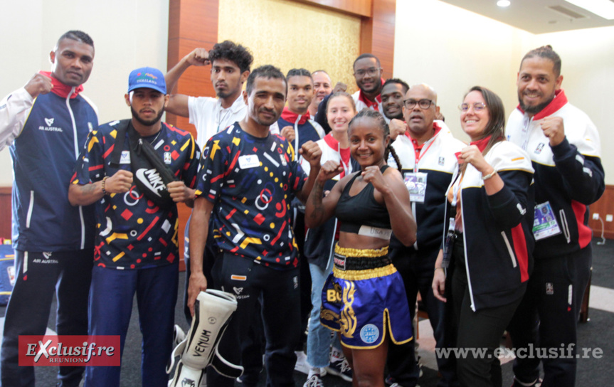 La belle équipe de kickboxing de La Réunion