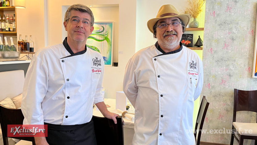 Les deux parrains du Grand Repas 2023 Réunion: Benoît Vantaux et Francisco Gélabert Les deux parrains du Grand Repas 2023 Réunion: Benoît Vantaux et Francisco Gélabert