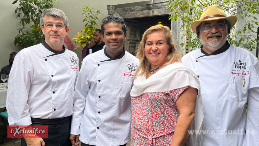 Benoît Vantaux, Kevin Minatchy, Valérie Cadet, directrice OTI Nord, et Francisco Gélabert