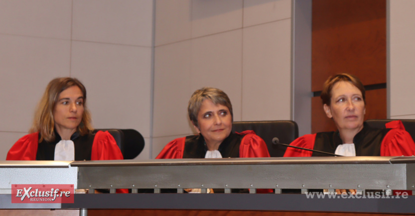 Aurélie Police, conseillère en charge du secrétariat général de la cour d’appel, Magali Issad, conseillère à la cour d’appel, et Sophie Piedagnel, conseillère à la cour d’appel