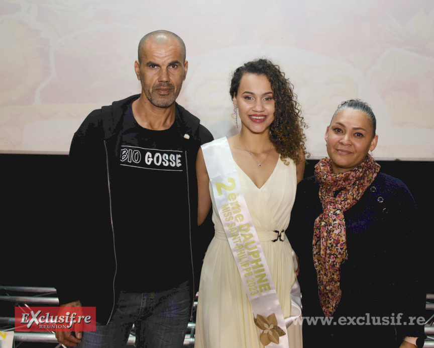 Cécile Guichard avec ses parents