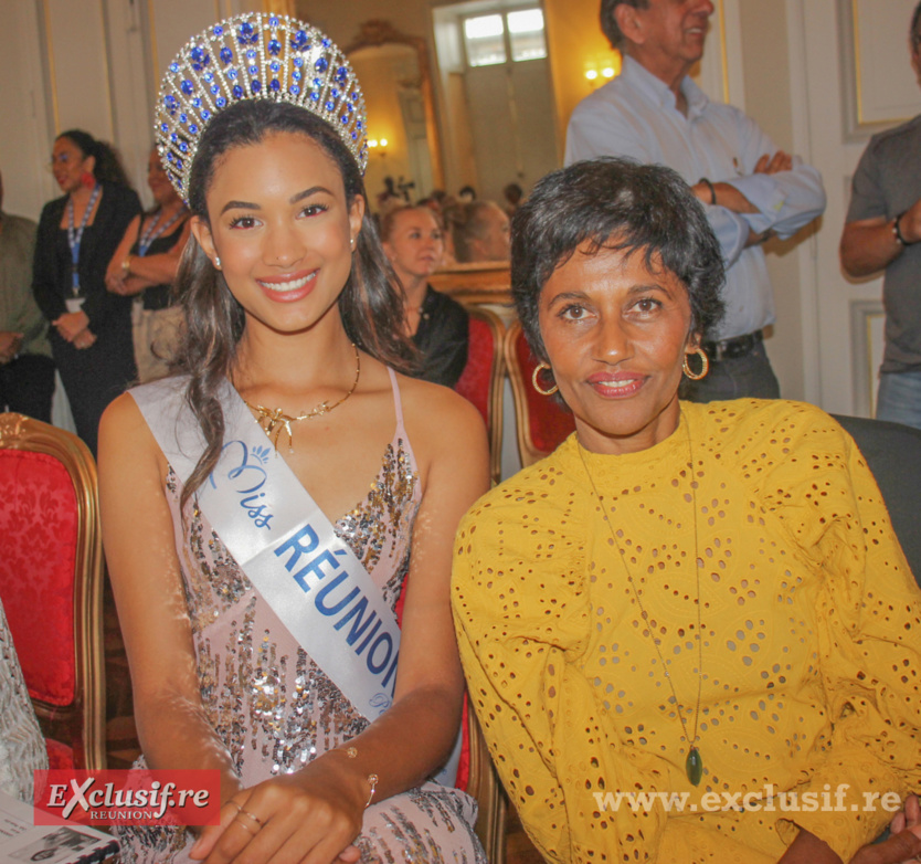 Mélanie Odules, Miss Réunion 2023, et Ericka Bareigts, maire de Saint-Denis