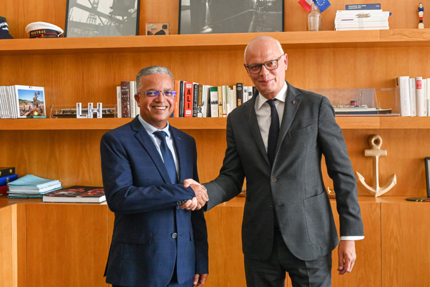 Cyrille Melchior a été reçu par le maire Edouard Philippe, et peut-être futur président de la République...