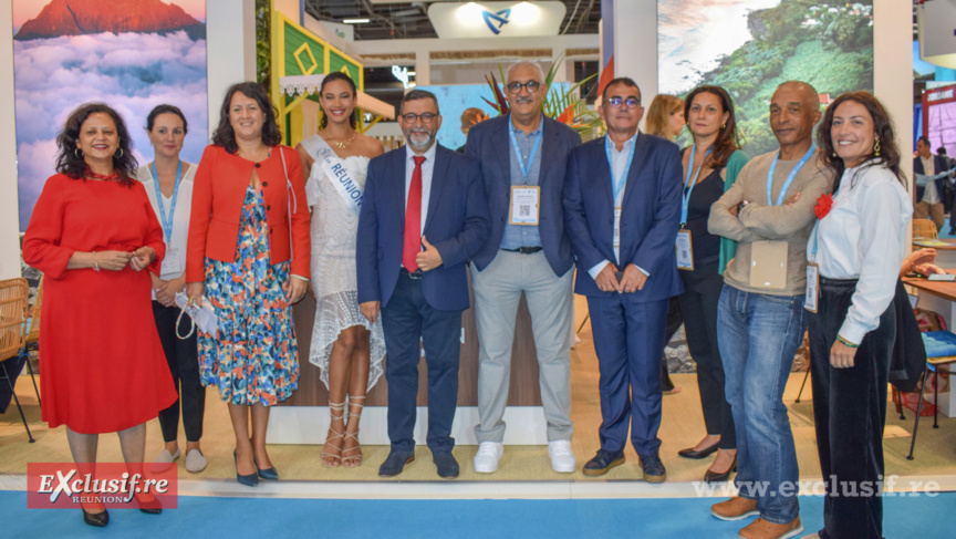 L'équipe de l'IRT avec Miss Réunion 2023: Pascale Boyer, Nicole Anthony, Susan Soba, directrice, Mélanie Odules, Patrick Lebreton, président IRT, Azzedine Bouali, président FRT, Patrick Serveaux, 1er vice-président IRT, Karine Cadet, Yvan Libelle, et Evelyne Coustillat L'équipe de l'IRT avec Miss Réunion 2023: Pascale Boyer, Nicole Anthony, Susan Soba, directrice, Mélanie Odules, Patrick Lebreton, président IRT, Azzedine Bouali, président FRT, Patrick Serveaux, 1er vice-président IRT, Karine Cadet, Yvan Libelle, et Evelyne Coustillat