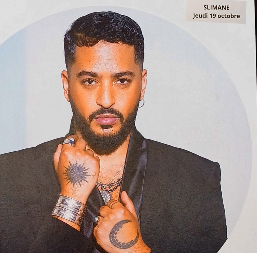 Slimane jeudi 19 octobre au soir