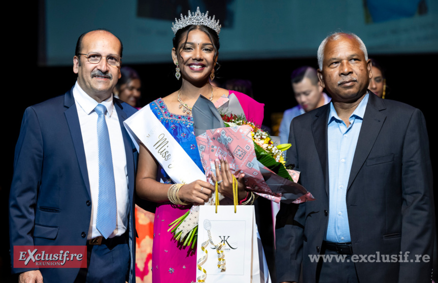 Krishna Kalidas, Samira Perianmodely , et Jitendri Nath Mahji, consul général de l'Inde à La Réunion