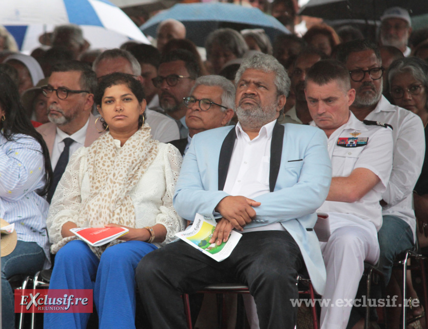 Amandine Ramaye, vice-présidente de la Région, et Jean-Hugues Ratenon, député Amandine Ramaye, vice-présidente de la Région, et Jean-Hugues Ratenon, député