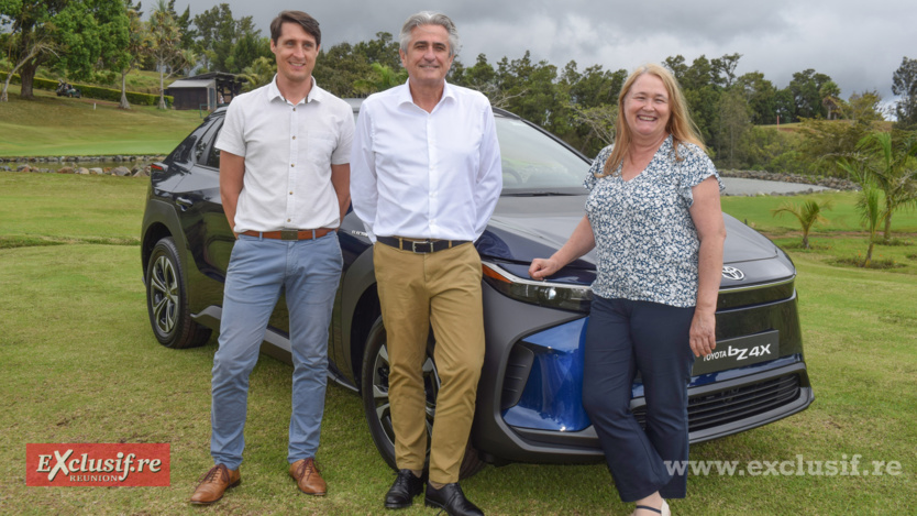 L'équipe Toyota chez CMM Automobiles: François Malgras, chef de produit, Daniel Mackowiak, directeur de marque, et Sylvia Toutous, gestionnaire marketing