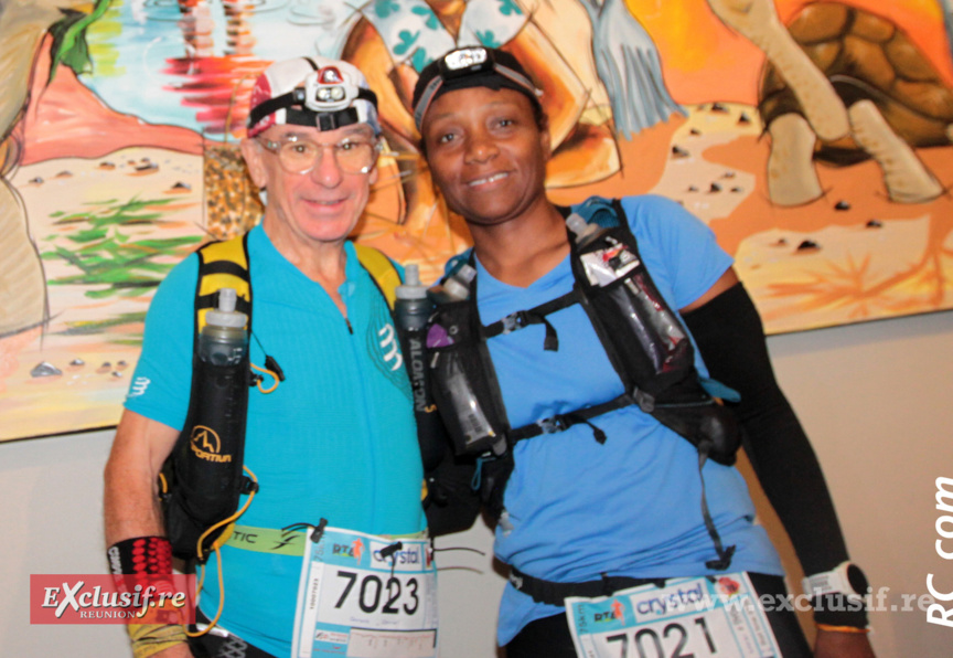 Daniel Guyot, 1er Master 3 sur le Hibou de 72 km et Merlenady Castel-Gentil 1ère senior