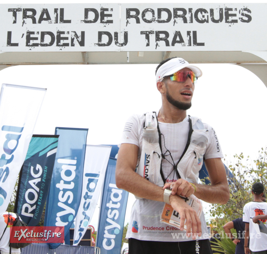 Romain Fontaine tout content de sa 3ème place sur les 52 km
