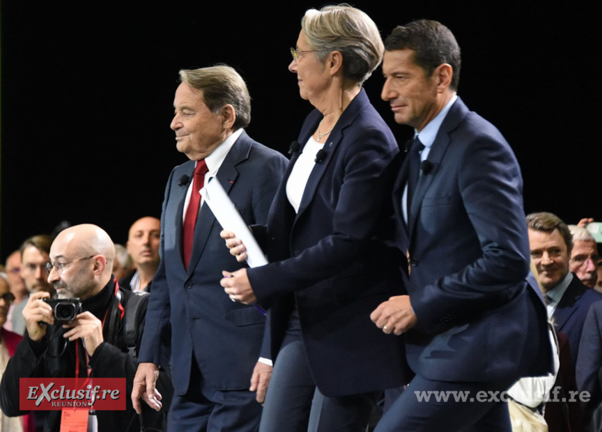 Accueil de la Première ministre, Elisabeth Borne par André Laignel et David Lisnard Accueil de la Première ministre, Elisabeth Borne par André Laignel et David Lisnard
