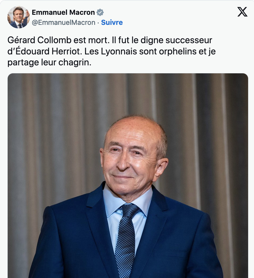 Les mots du président Macron sur X Les mots du président Macron sur X