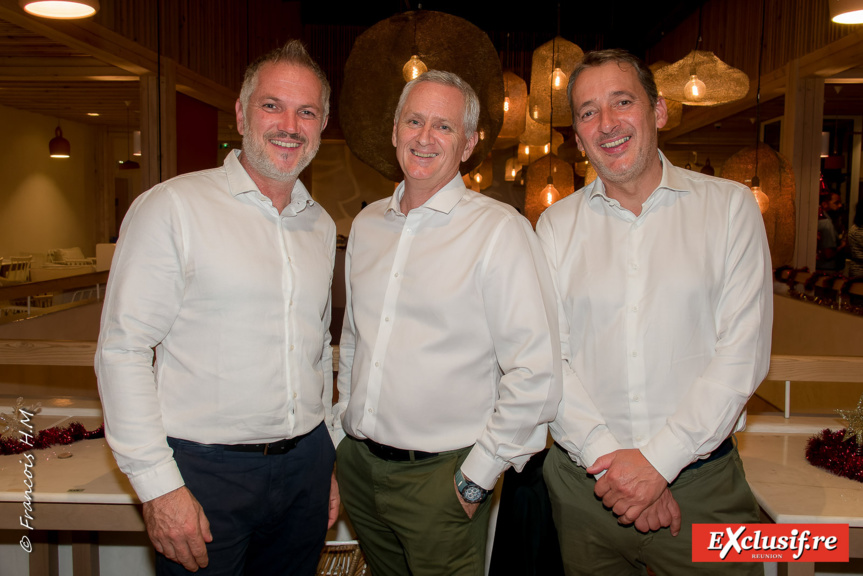 Philippe Maître, directeur commercial Picard France, Bruno Guilleminot, directeur général Picard Réunion, et Yvan Audiau, responsable Franchise France et DOM TOM