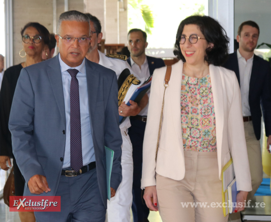 L'arrivée de la Ministre de la Culture au Palais de la Source