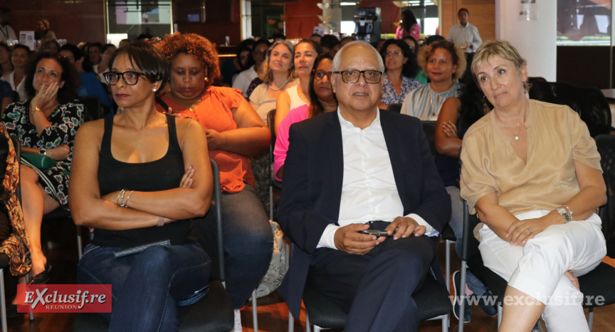 Didier Fauchard, président du MEDEF Réunion, n'était entouré que de femmes ce jour-là...