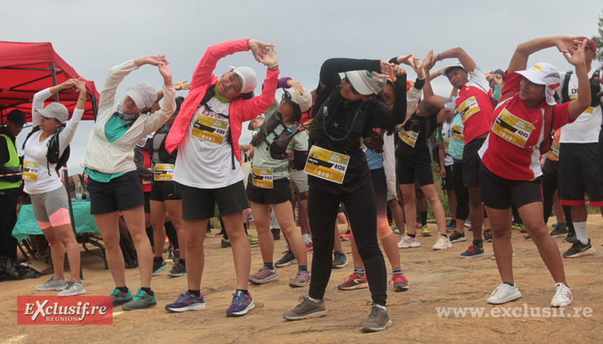 Un bon échauffement avant de disputer 23 km Un bon échauffement avant de disputer 23 km