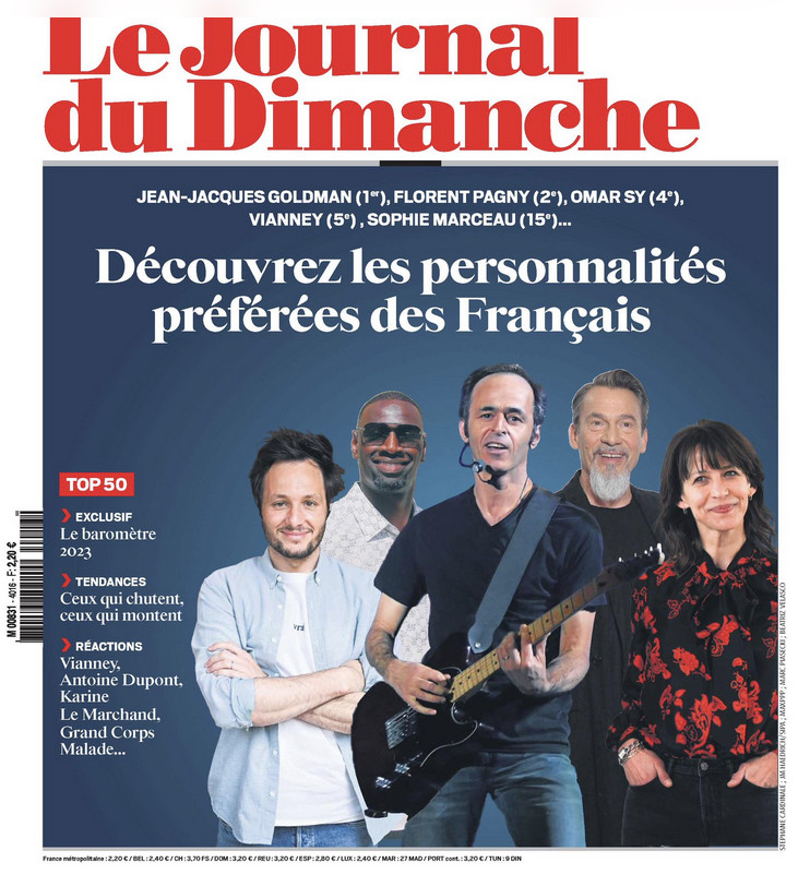 Le JDD a publié son classement ce dimanche 31 décembre (photo X) Le JDD a publié son classement ce dimanche 31 décembre (photo X)