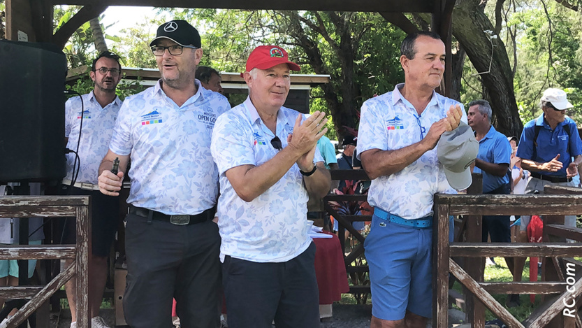 Dominique Gaudel (casquette rouge) et Jean-Marie-Hoarau (à droite) Dominique Gaudel (casquette rouge) et Jean-Marie-Hoarau (à droite)