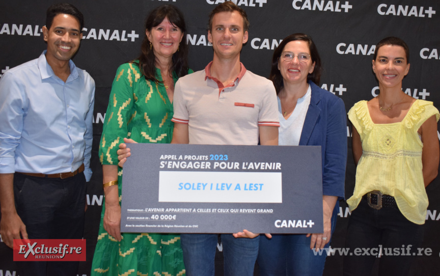 Canal+ Réunion: les 5 lauréat.e.s "Appel à projets" gagnent 40 000€ chacun.e