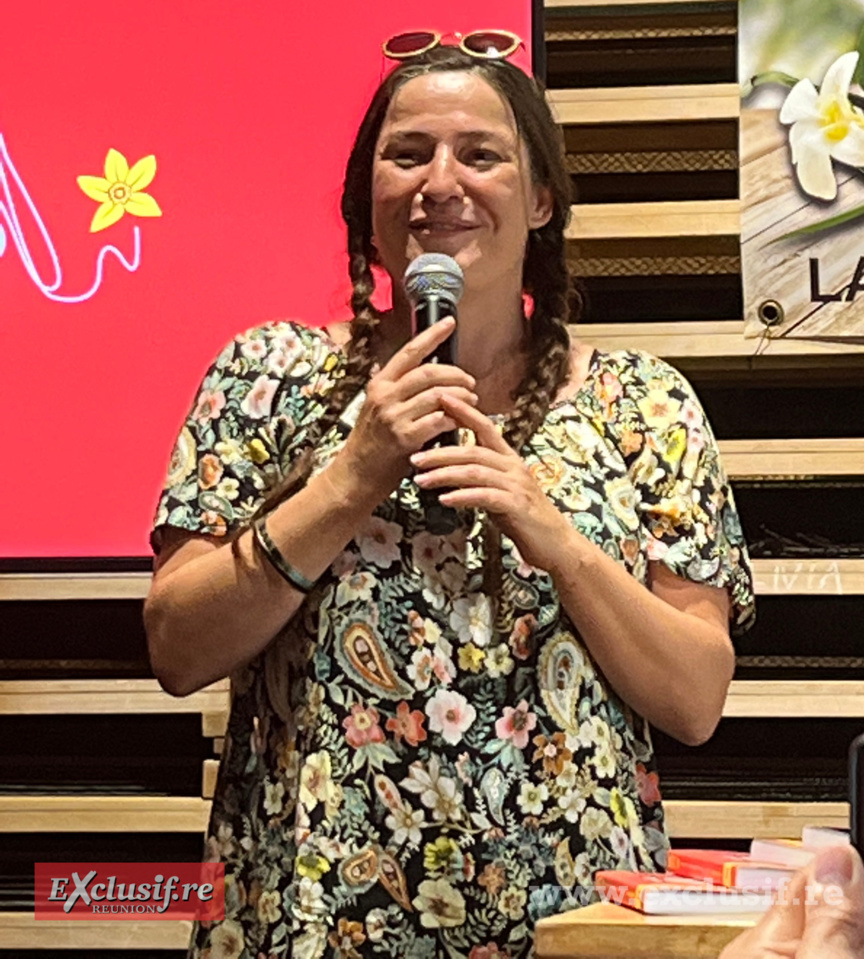 Alice Aucuit, artiste, a réalisé les trophées
