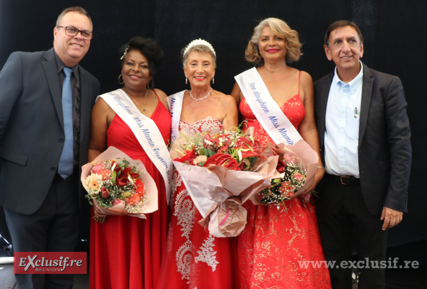 Jacky Calpétard, maître de cérémonie, Stella Raynaud,  Hélène Mutie-Chevalier , Isabelle Jacquemart, et Aziz Patel, président du jury