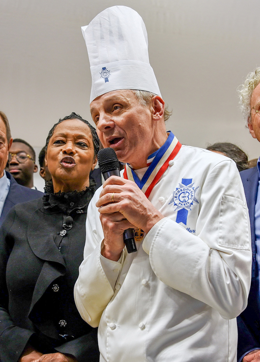 Eric Briffard, chef étoilé et Directeur exécutif du Cordon Bleu, à l'hôtel de la Marine