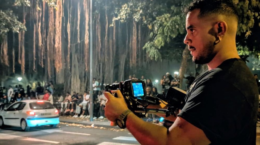 Kenlo Primate en tournage...