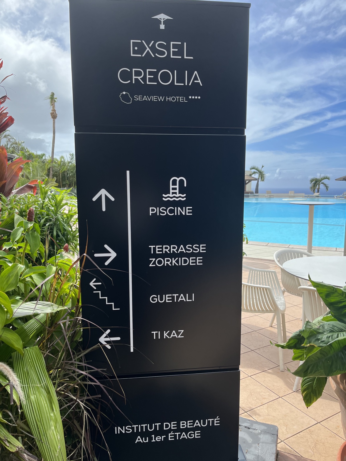 Exsel Créolia dispose d'une imense piscine et de plusieurs salles de réunion/réception