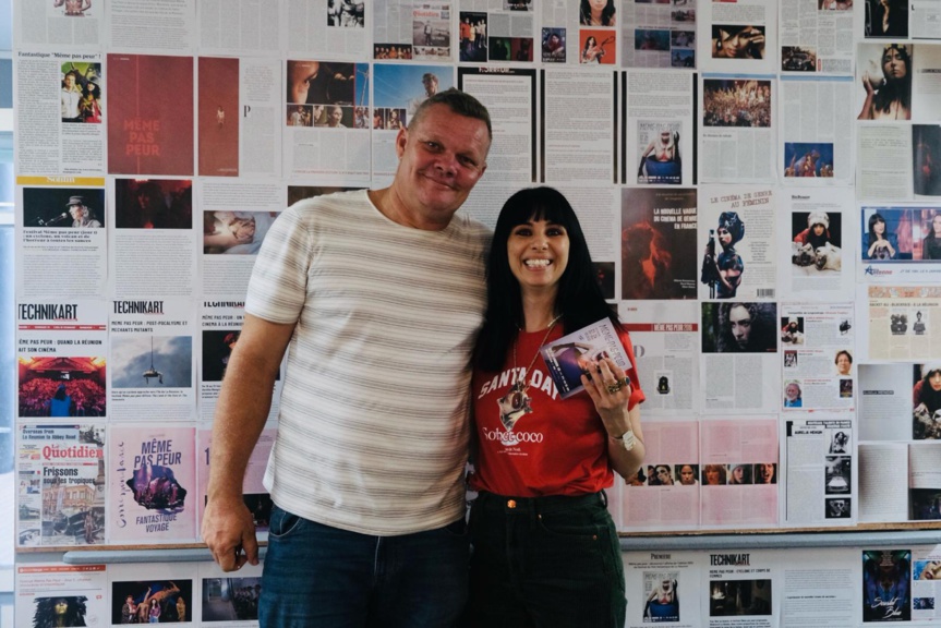 Avec Yannick Courtois, directeur du Cinéma Henri Madoré qui, avec son équipe, accueille le festival depuis 14 ans (photo Nicolas Luquet) Avec Yannick Courtois, directeur du Cinéma Henri Madoré qui, avec son équipe, accueille le festival depuis 14 ans (photo Nicolas Luquet)
