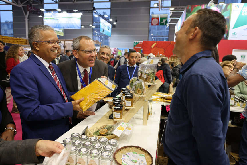 Cyrille Melchior et Serge Hoarau ont visité les stands...