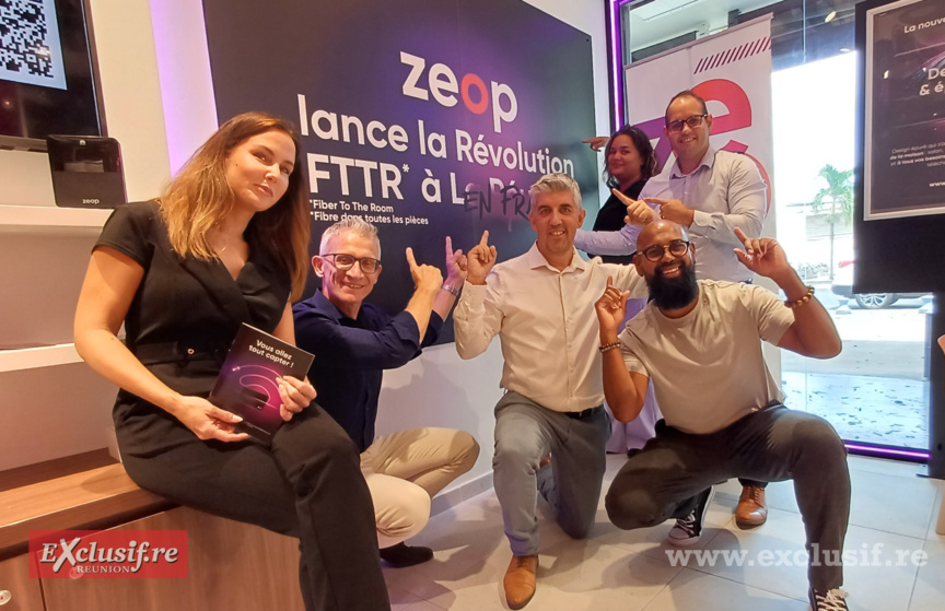 L'équipe de Zeop autour de son directeur général Emmanuel André L'équipe de Zeop autour de son directeur général Emmanuel André