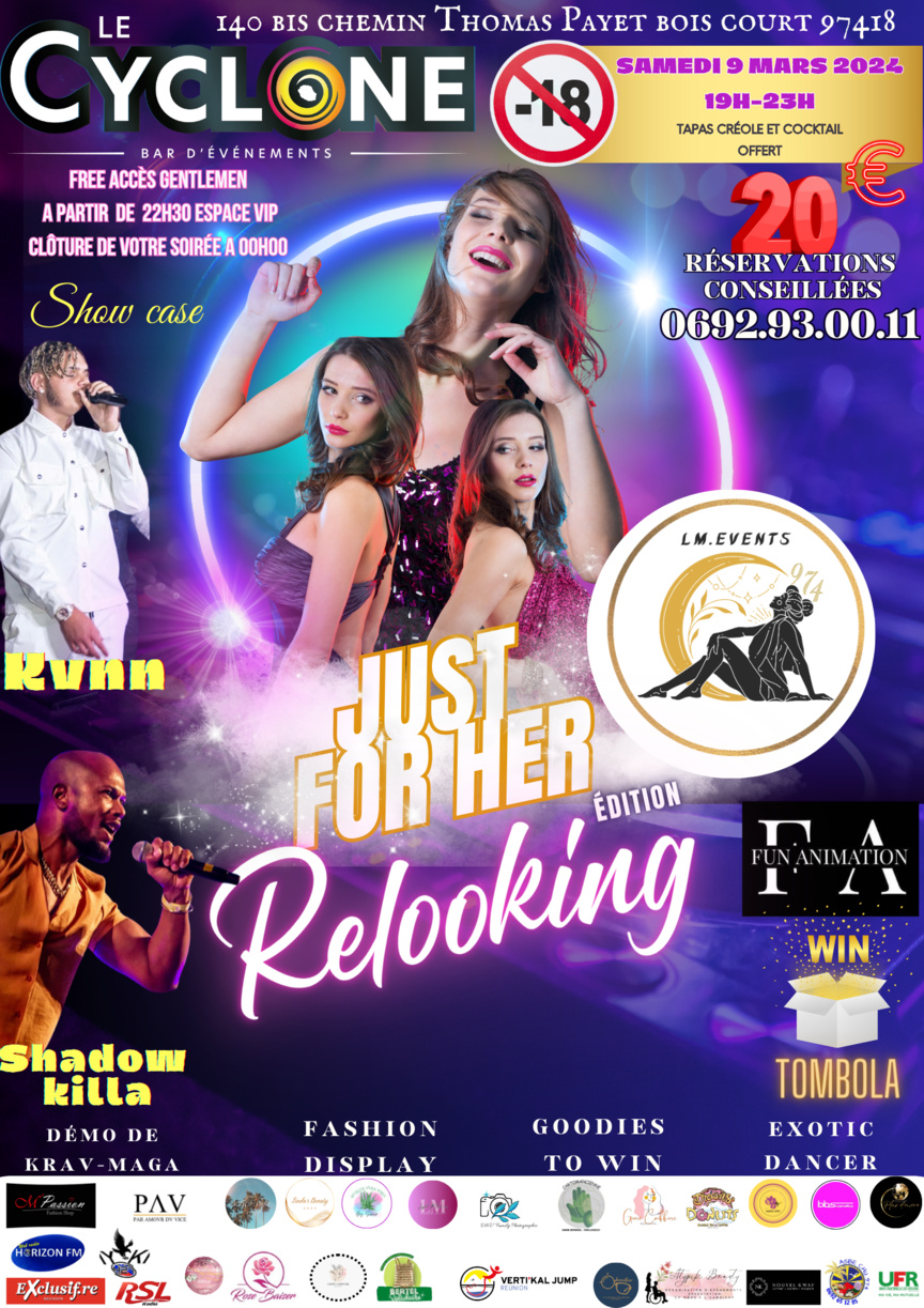 Une soirée "Just for her" à la Plaine des Cafres samedi 9 mars