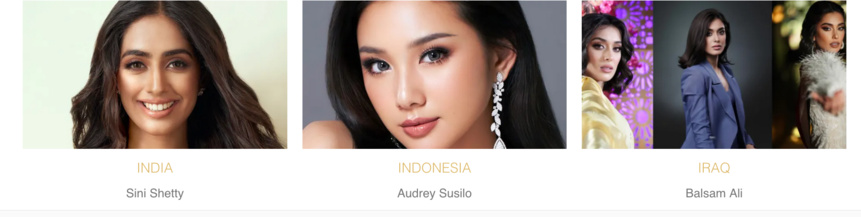 Miss Monde 2024 c'est ce samedi soir: photos des 112 candidates Miss Monde 2024 c'est ce samedi soir: photos des 112 candidates