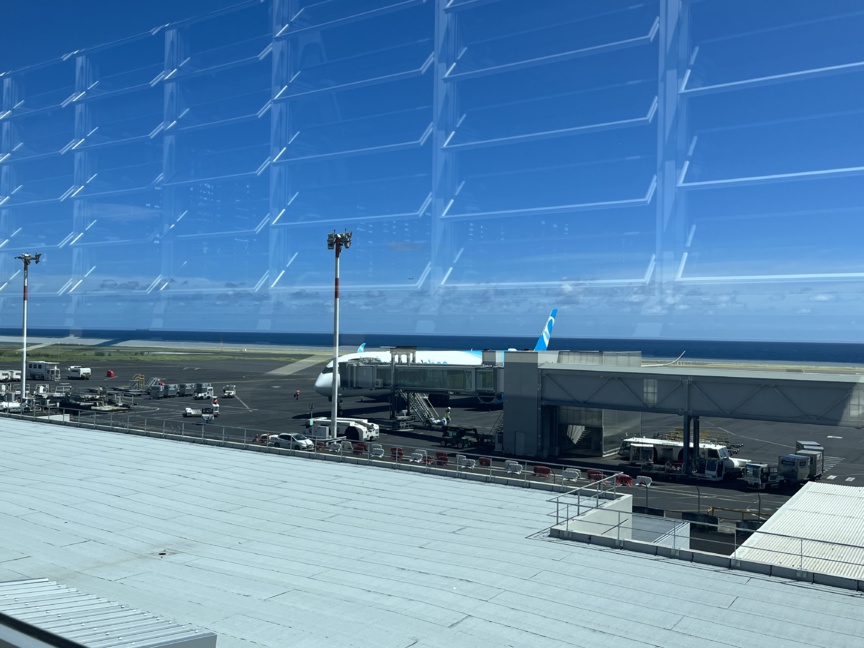 Vue sur la piste pour le public